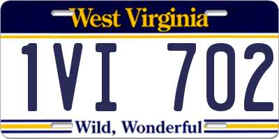 WV license plate 1VI702