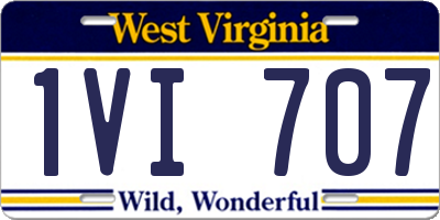 WV license plate 1VI707