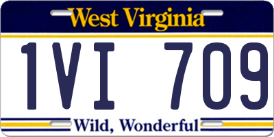 WV license plate 1VI709