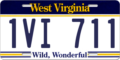 WV license plate 1VI711