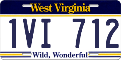 WV license plate 1VI712