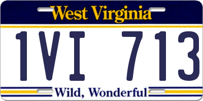 WV license plate 1VI713