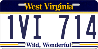 WV license plate 1VI714