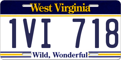 WV license plate 1VI718