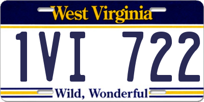 WV license plate 1VI722