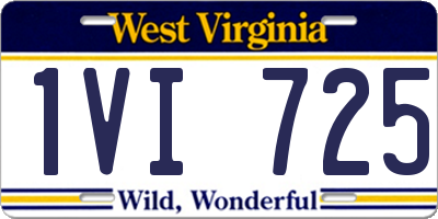 WV license plate 1VI725