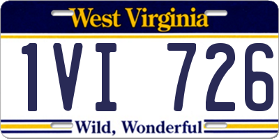 WV license plate 1VI726