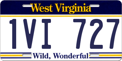 WV license plate 1VI727