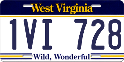 WV license plate 1VI728