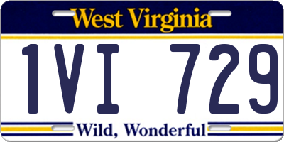 WV license plate 1VI729