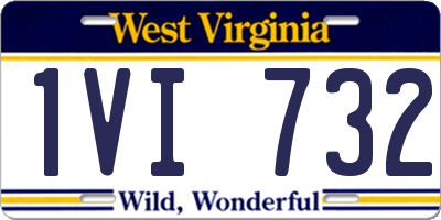 WV license plate 1VI732