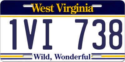 WV license plate 1VI738