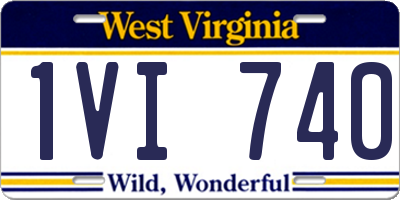 WV license plate 1VI740