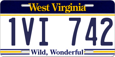 WV license plate 1VI742