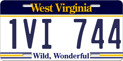 WV license plate 1VI744