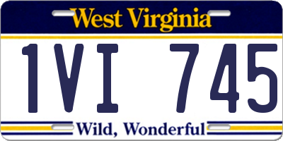 WV license plate 1VI745