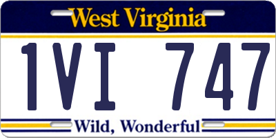 WV license plate 1VI747