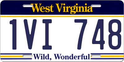 WV license plate 1VI748