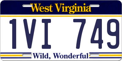 WV license plate 1VI749