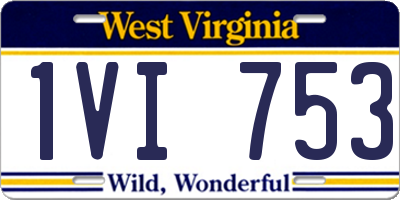 WV license plate 1VI753