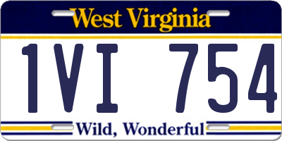 WV license plate 1VI754