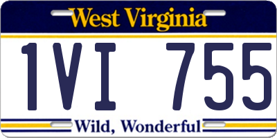 WV license plate 1VI755