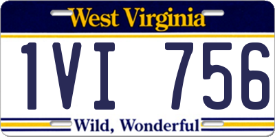 WV license plate 1VI756