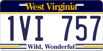 WV license plate 1VI757