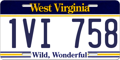 WV license plate 1VI758