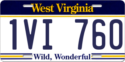 WV license plate 1VI760