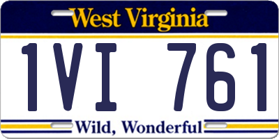 WV license plate 1VI761