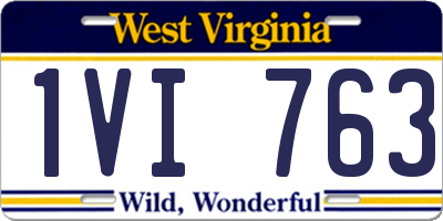 WV license plate 1VI763