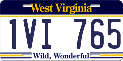 WV license plate 1VI765