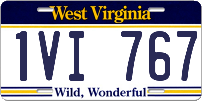 WV license plate 1VI767