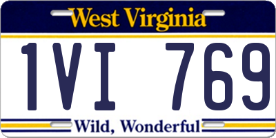 WV license plate 1VI769