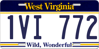 WV license plate 1VI772