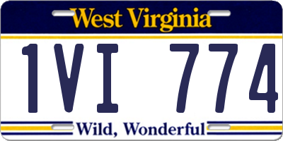 WV license plate 1VI774