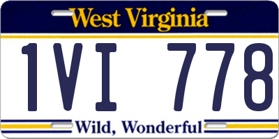 WV license plate 1VI778