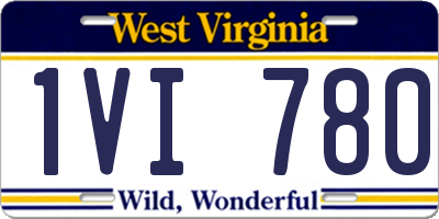 WV license plate 1VI780