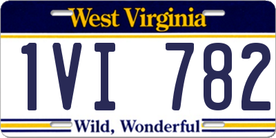 WV license plate 1VI782