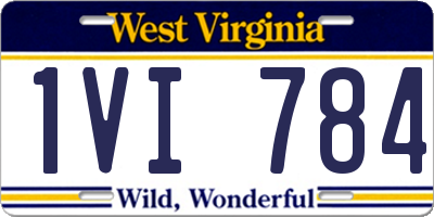 WV license plate 1VI784