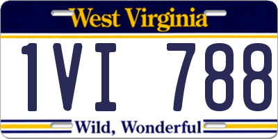 WV license plate 1VI788