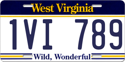 WV license plate 1VI789