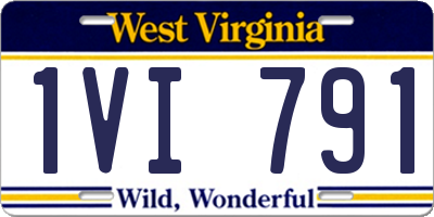 WV license plate 1VI791
