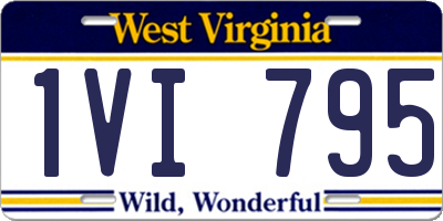 WV license plate 1VI795