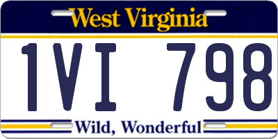 WV license plate 1VI798