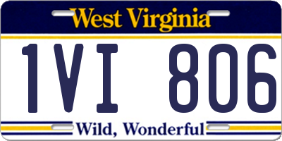 WV license plate 1VI806