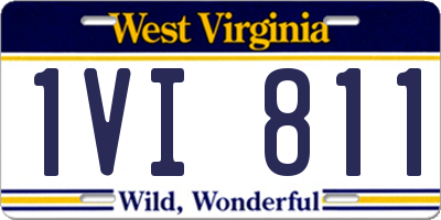 WV license plate 1VI811
