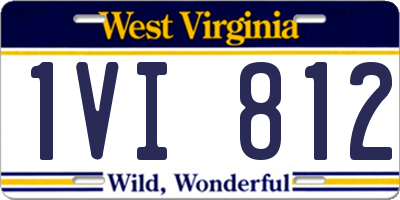 WV license plate 1VI812