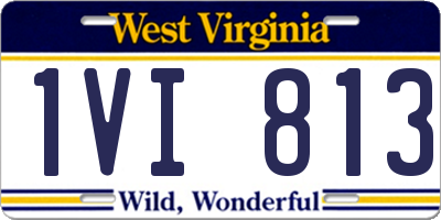 WV license plate 1VI813